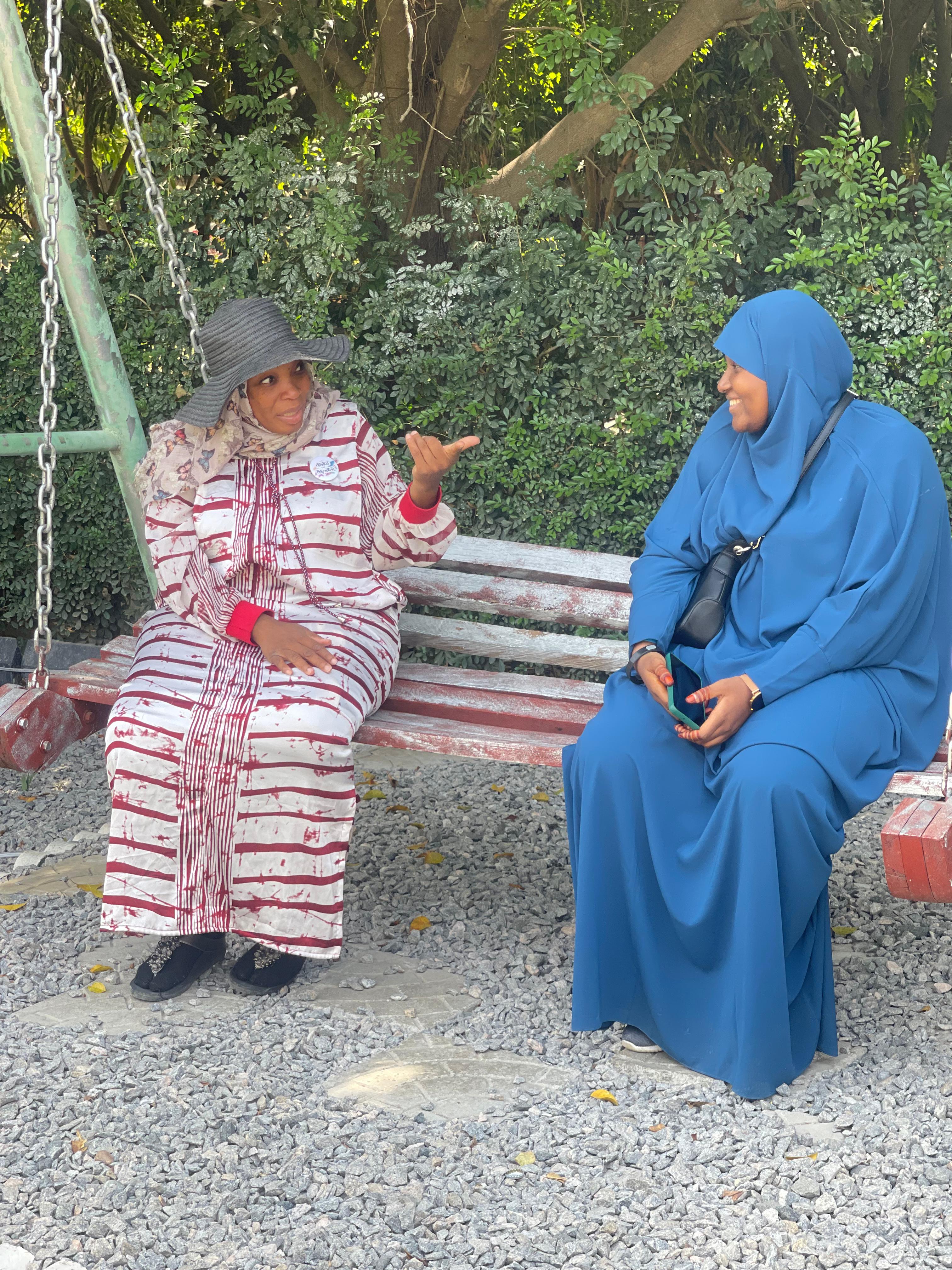 Two women in a private coaching conversation